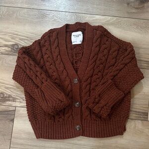 Abercrombie & Fitch Women's Rich Brown Cardigan